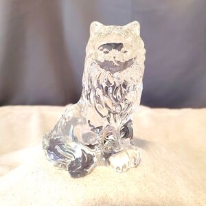 Vintage 90's Lenox Fine Crystal Persian Cat Figurine